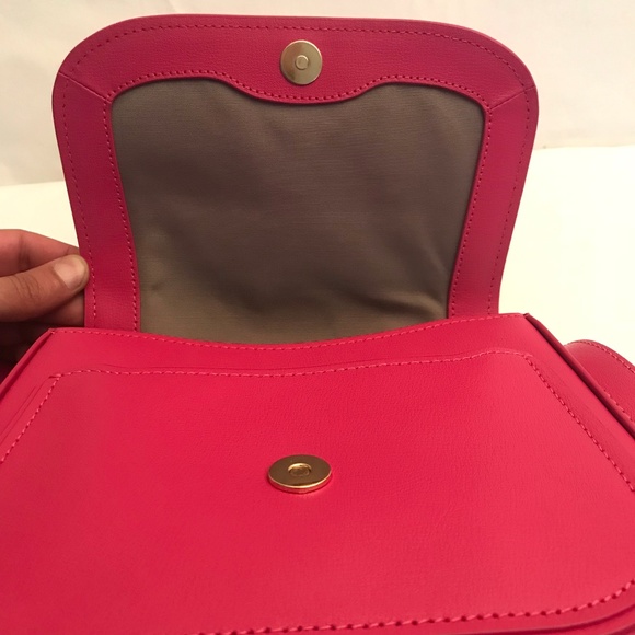 Marc Jacobs Mini Rider Pink Leather Crossbody Bag - Picture 4 of 7